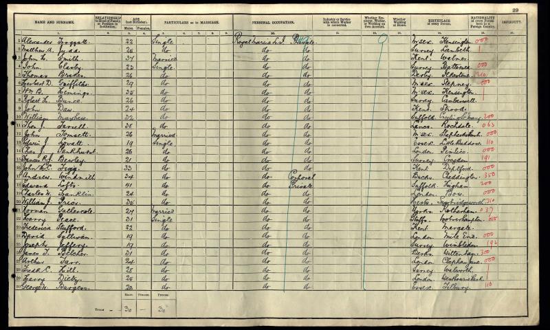 rg14_03927_0143_33_1911Census_Royal Marine Barracks